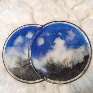 Resin Ocean Art Coaster